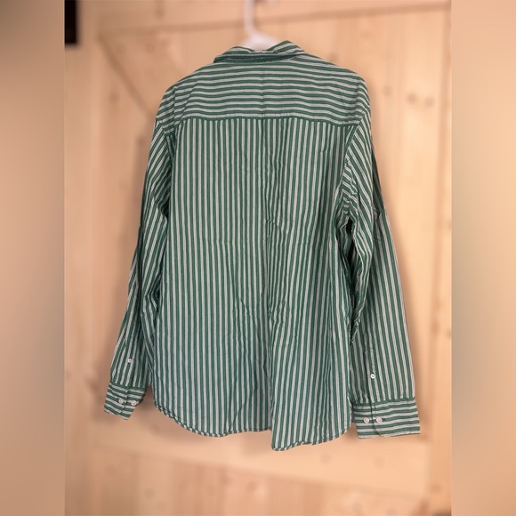 Aeropostale Shirt Men’s Green Collared Long Sleeve Button Down Size XL Slim Fit - Picture 2 of 4
